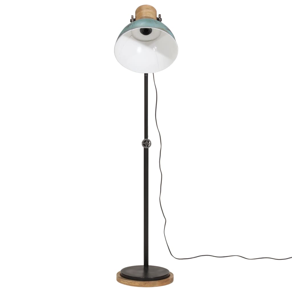 Vloerlamp 25 W E27 30x30x100-150 cm verweerd blauw - AllerleiShop