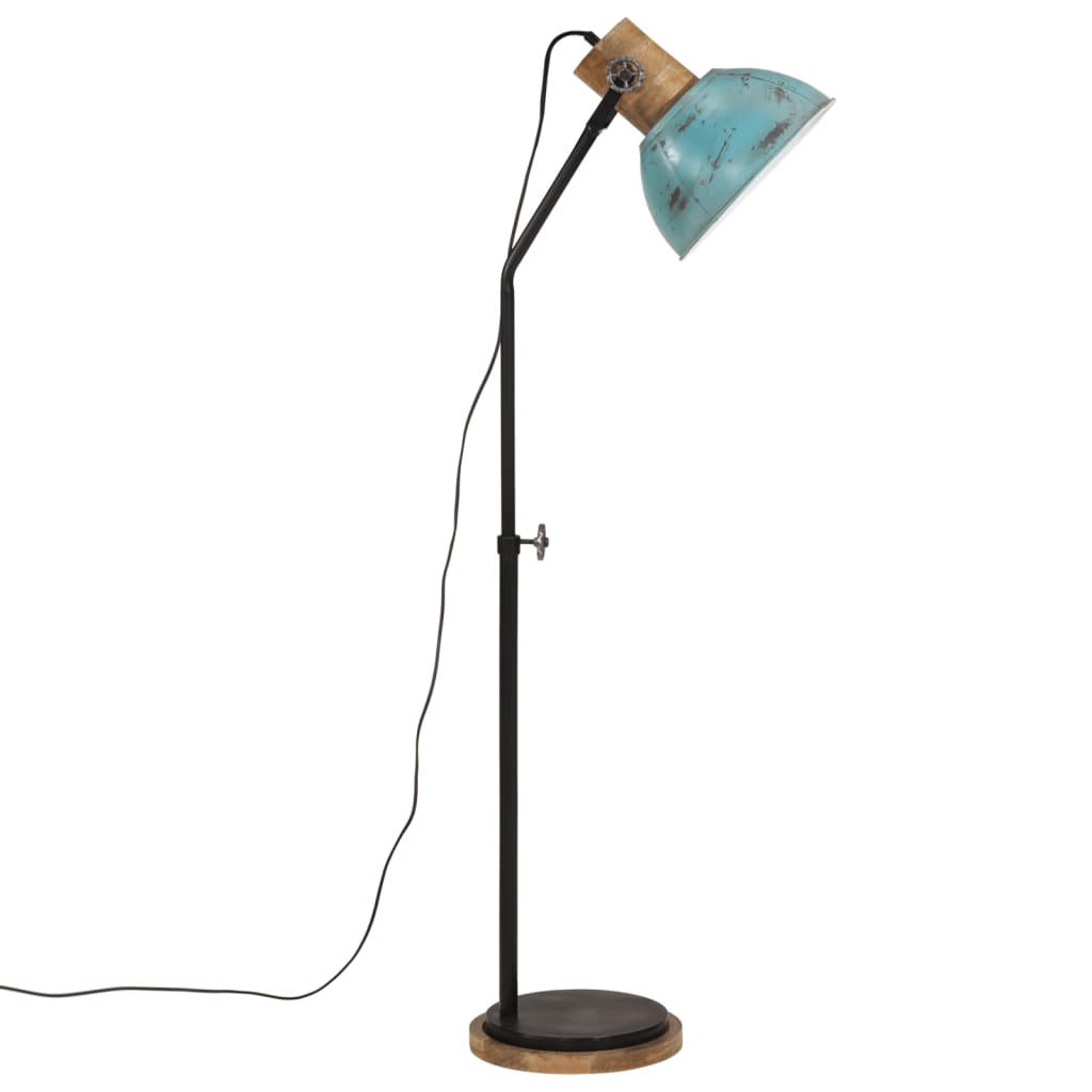 Vloerlamp 25 W E27 30x30x100-150 cm verweerd blauw - AllerleiShop