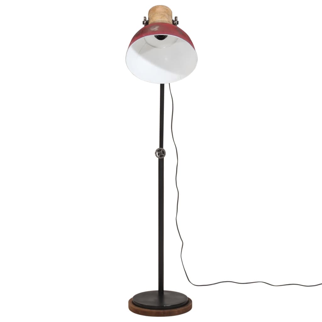 Vloerlamp 25 W E27 30x30x100-150 cm verweerd rood - AllerleiShop