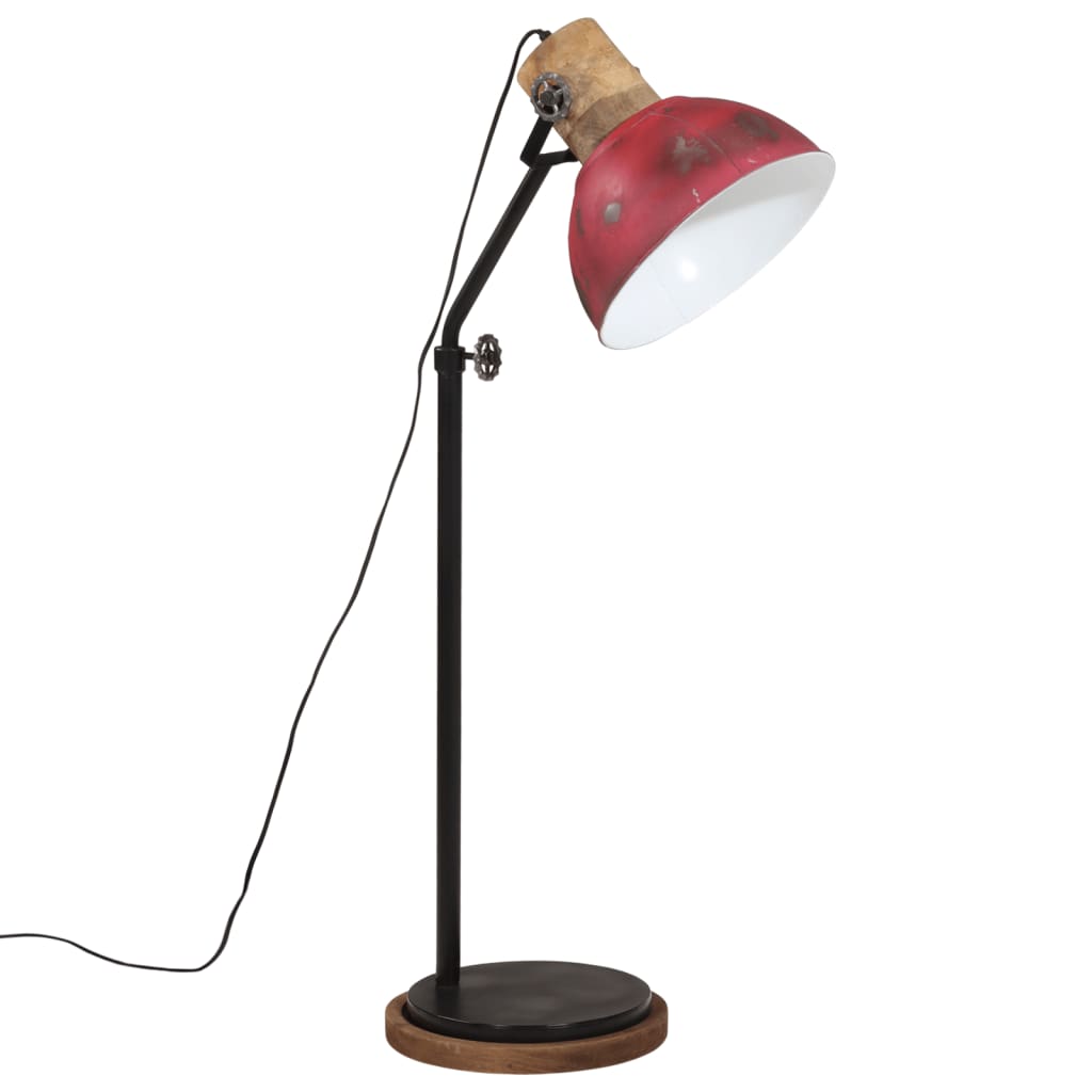 Vloerlamp 25 W E27 30x30x100-150 cm verweerd rood - AllerleiShop