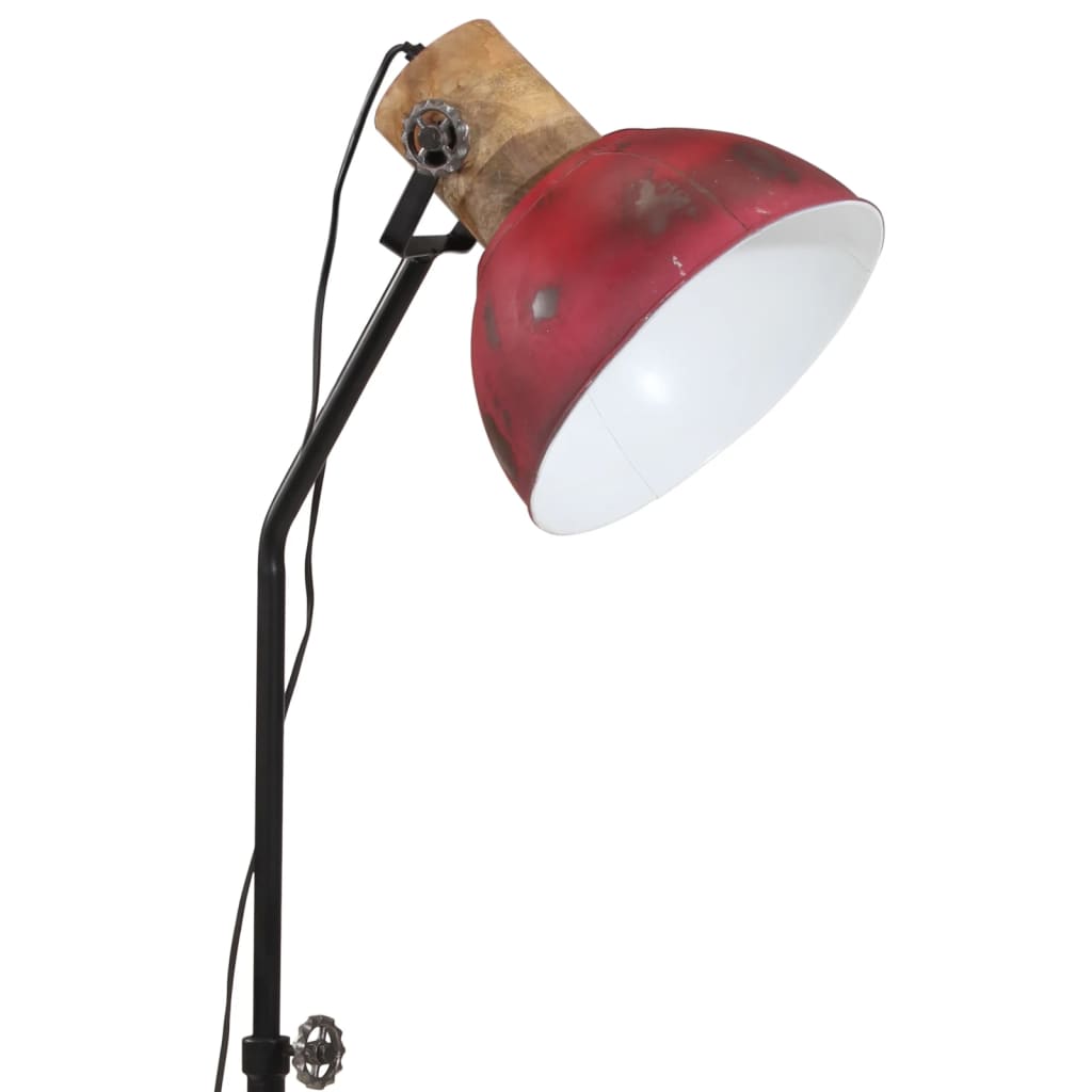 Vloerlamp 25 W E27 30x30x100-150 cm verweerd rood - AllerleiShop