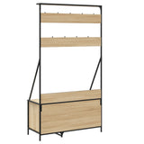 Kledingrek met schoenenrek 100x41x184 cm sonoma eikenkleurig - AllerleiShop