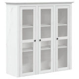 Hoge kast BODO 115,5x43x200,5 cm massief grenenhout wit - AllerleiShop