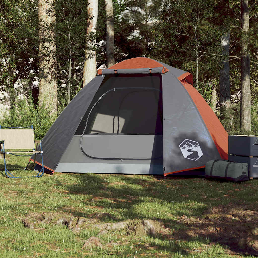 Koepeltent 2-persoons waterdicht oranje