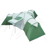 Koepeltent 12-persoons waterdicht groen - AllerleiShop