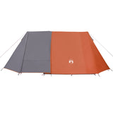 Tent 3-persoons waterdicht grijs en oranje - AllerleiShop