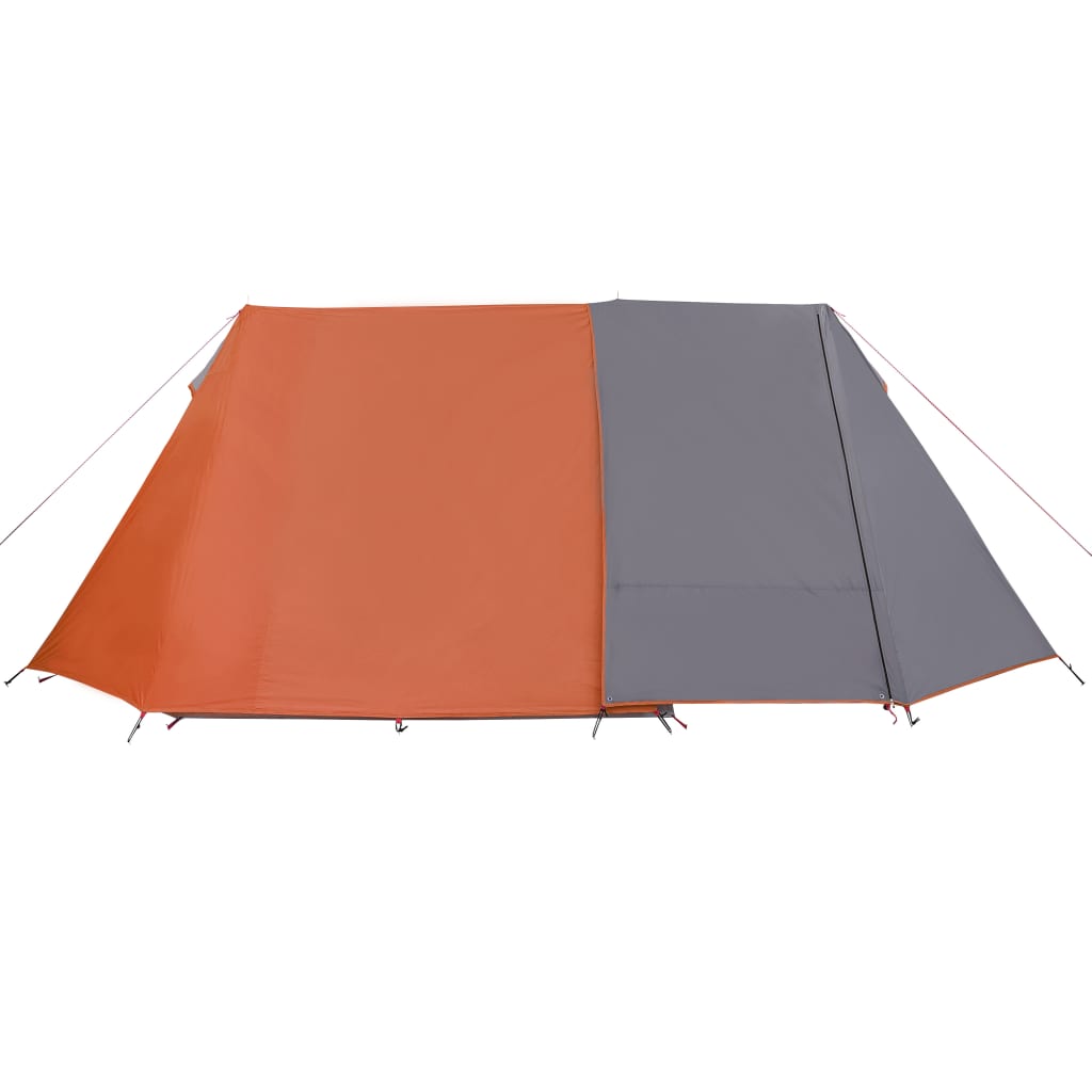 Tent 3-persoons waterdicht grijs en oranje - AllerleiShop