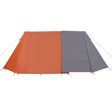 Tent 3-persoons waterdicht grijs en oranje - AllerleiShop