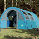 Tunneltent 4-persoons waterdicht blauw