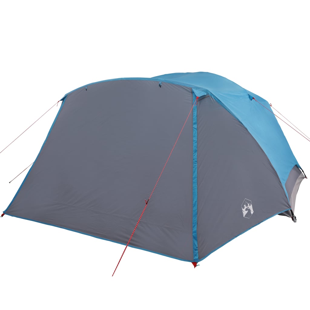 Tent met luifel 4-persoons waterdicht blauw