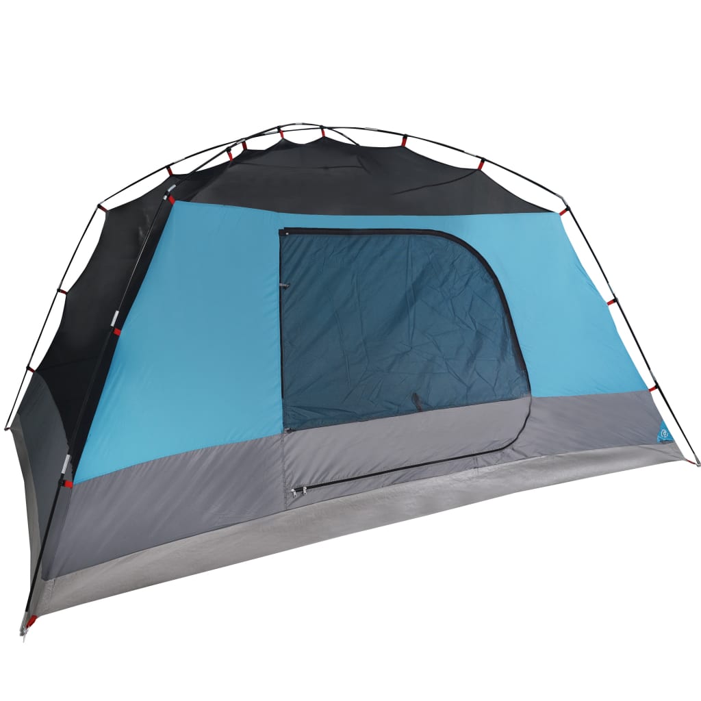 Tent met luifel 4-persoons waterdicht blauw