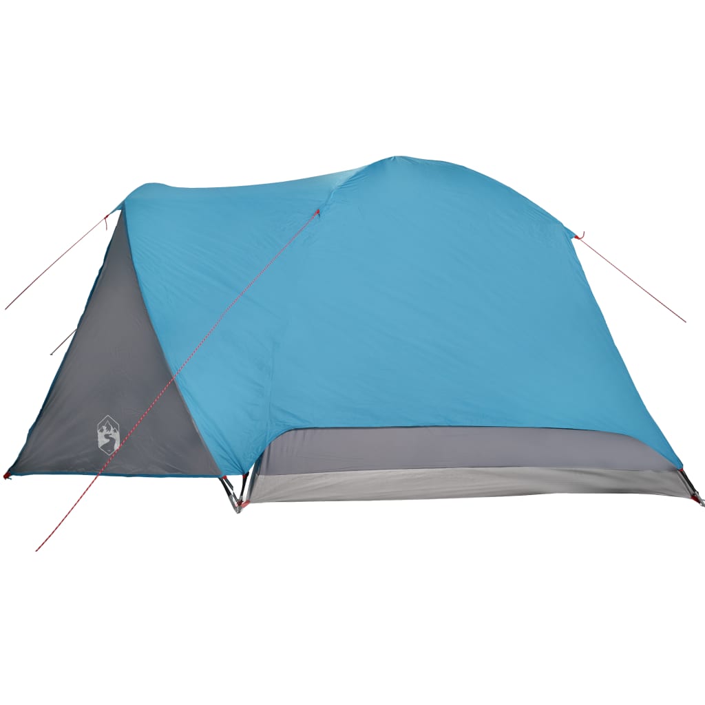 Tent met luifel 4-persoons waterdicht blauw