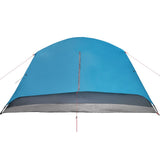 Tent met luifel 4-persoons waterdicht blauw