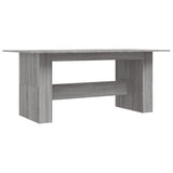 Eettafel 180x90x76 cm bewerkt hout grijs sonoma eikenkleurig - AllerleiShop