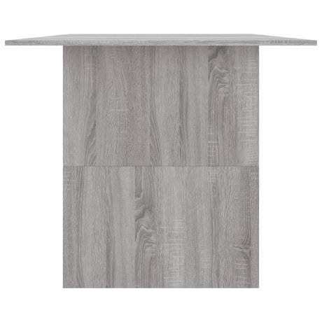 Eettafel 180x90x76 cm bewerkt hout grijs sonoma eikenkleurig - AllerleiShop