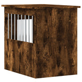 Hondenbench 45x62x59 cm bewerkt hout gerookt eikenkleurig - AllerleiShop