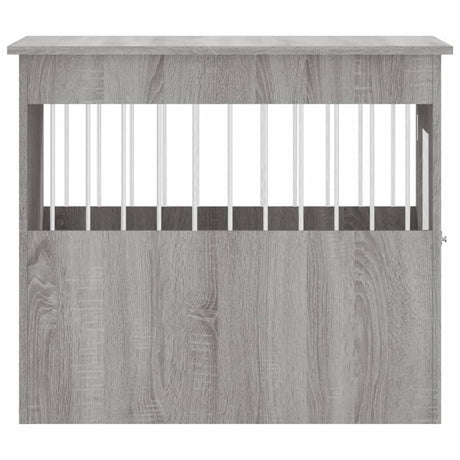 Hondenbench 55 x 80 x 68 cm bewerkt hout grijs sonoma - AllerleiShop