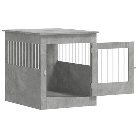 Hondenbench 64,5x80x71 cm bewerkt hout betongrijs - AllerleiShop