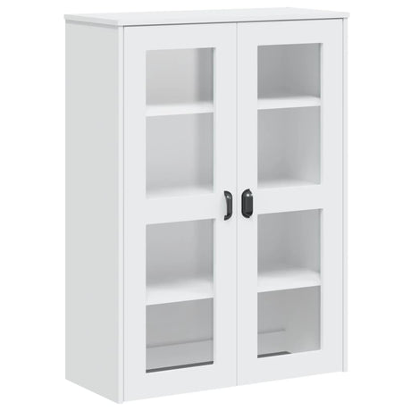 Hoge kast VIKEN 80x40x190 cm massief grenenhout wit - AllerleiShop