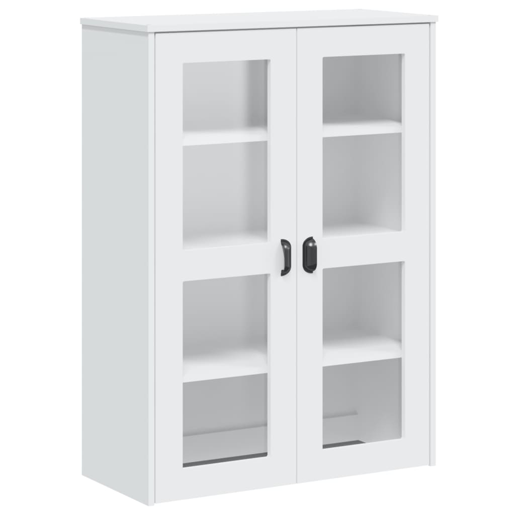 Hoge kast VIKEN 80x40x190 cm massief grenenhout wit - AllerleiShop