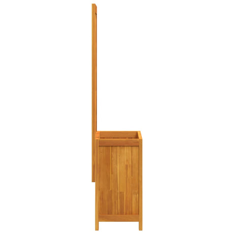 Plantenbak met latwerk 55x29,5x132 cm massief acaciahout - AllerleiShop