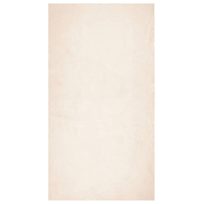 Vloerkleed HUARTE laagpolig zacht wasbaar 60x110 cm beige - AllerleiShop