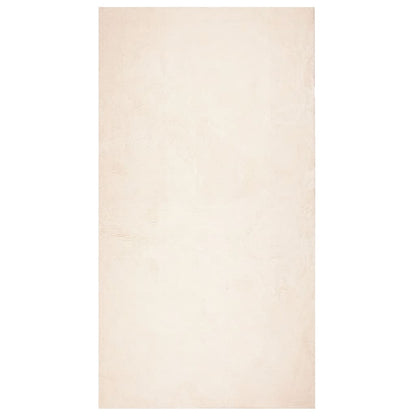 Vloerkleed HUARTE laagpolig zacht wasbaar 80x150 cm beige - AllerleiShop