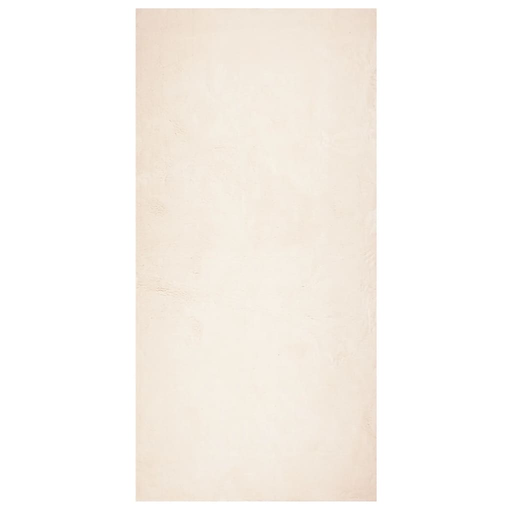 Vloerkleed HUARTE laagpolig zacht wasbaar 100x200 cm beige - AllerleiShop