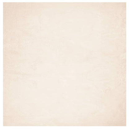 Vloerkleed HUARTE laagpolig zacht wasbaar 120x120 cm beige - AllerleiShop