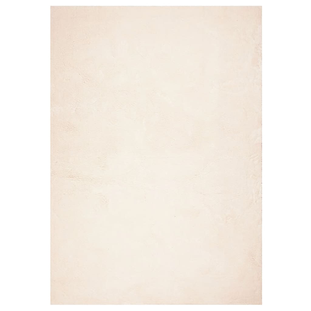 Vloerkleed HUARTE laagpolig zacht wasbaar 120x170 cm beige - AllerleiShop