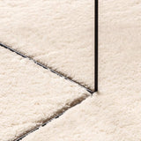 Vloerkleed HUARTE laagpolig zacht wasbaar 140x200 cm beige