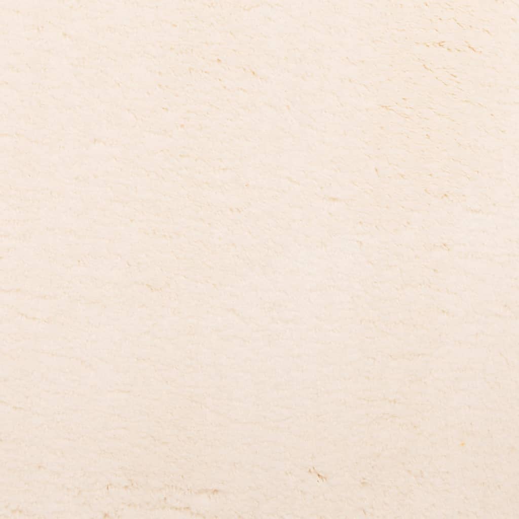Vloerkleed HUARTE laagpolig zacht wasbaar 140x200 cm beige