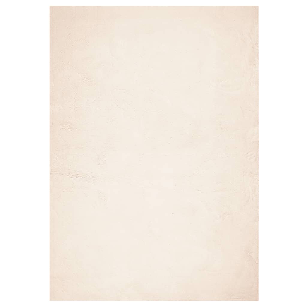 Vloerkleed HUARTE laagpolig zacht wasbaar 160x230 cm beige - AllerleiShop