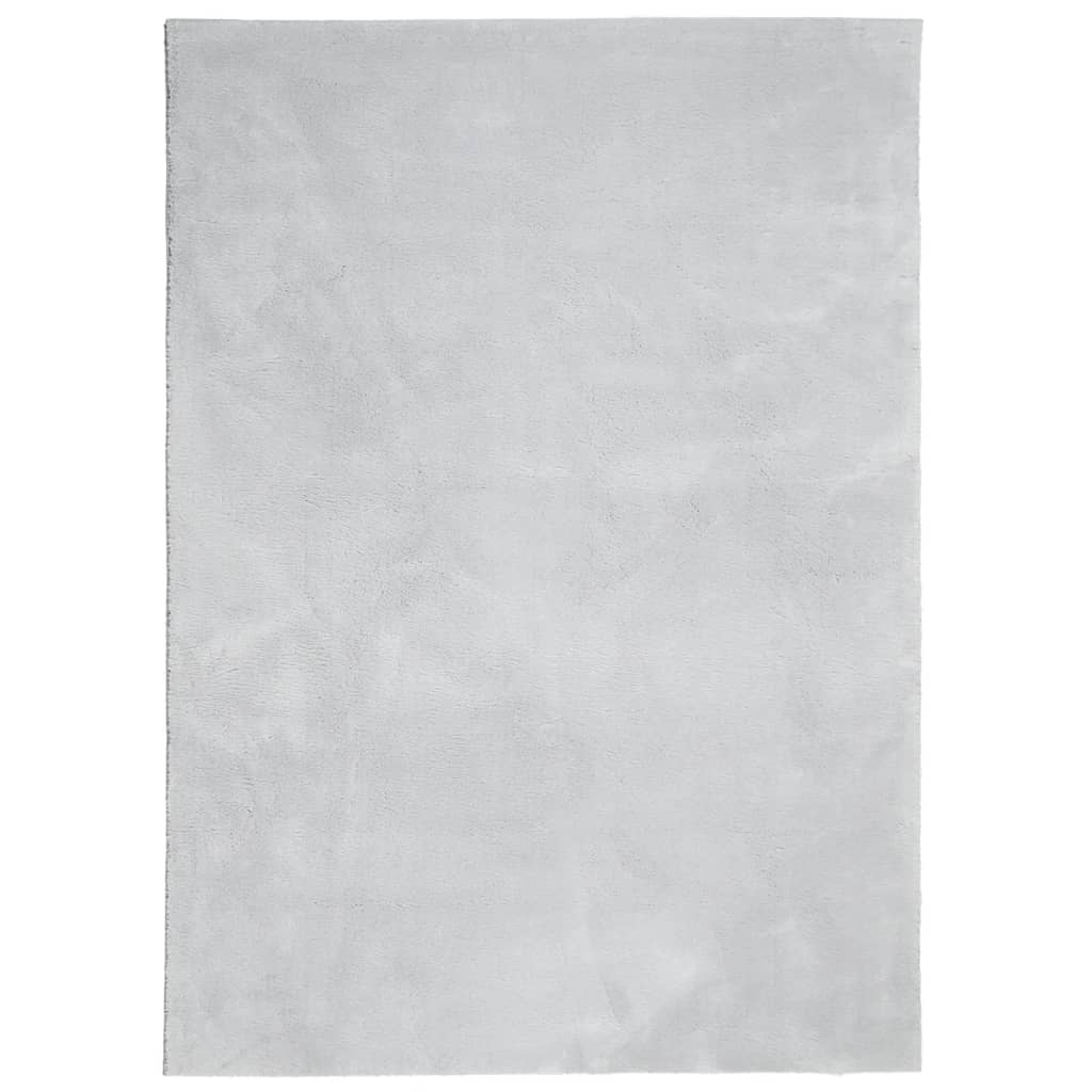 Vloerkleed HUARTE laagpolig zacht wasbaar 120x170 cm grijs - AllerleiShop