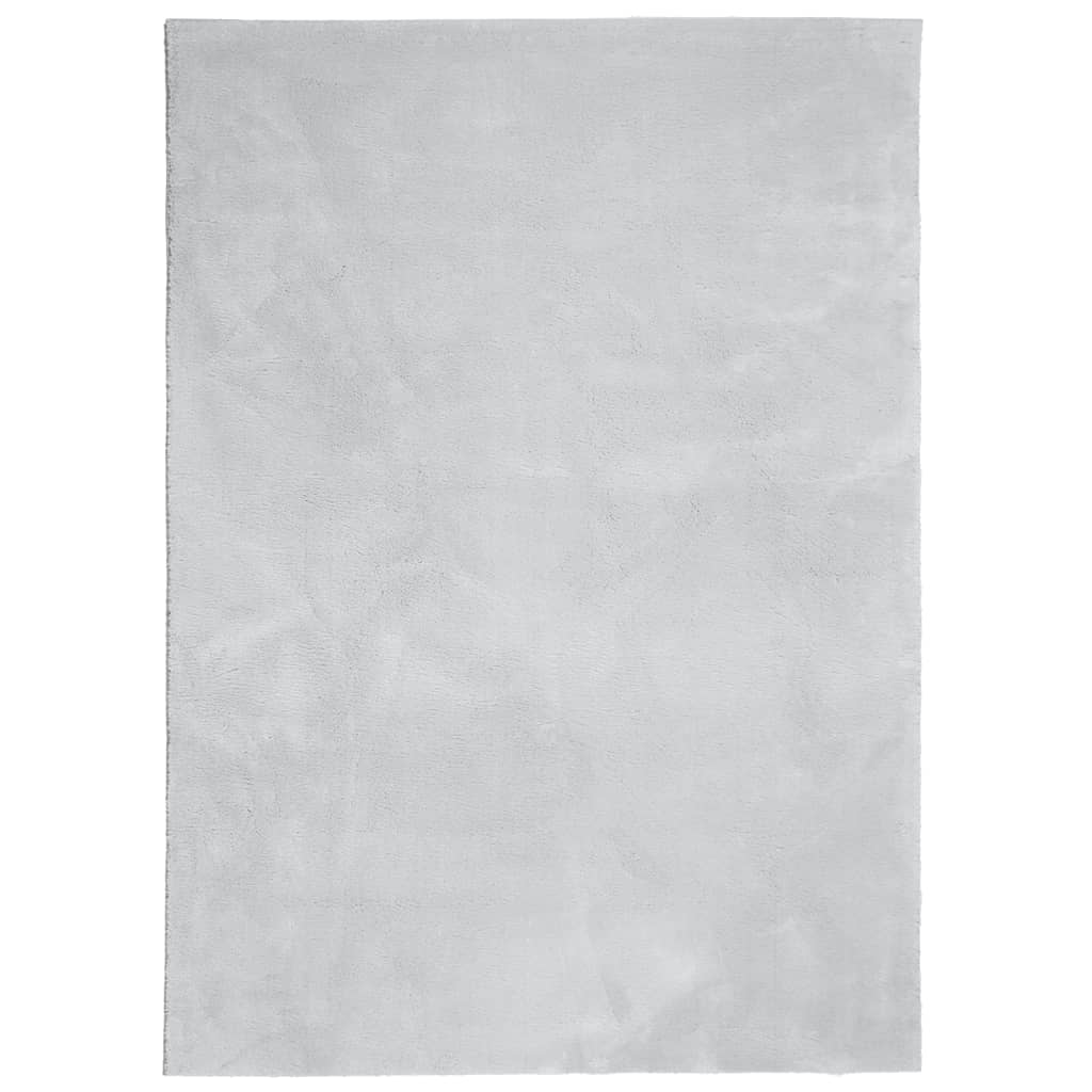 Vloerkleed HUARTE laagpolig zacht wasbaar 160x230 cm grijs - AllerleiShop