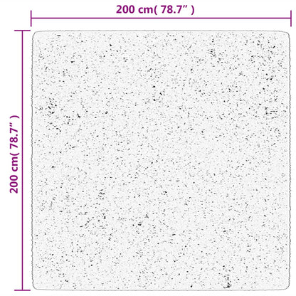 Vloerkleed HUARTE laagpolig zacht wasbaar 200x200 cm bosgroen - AllerleiShop