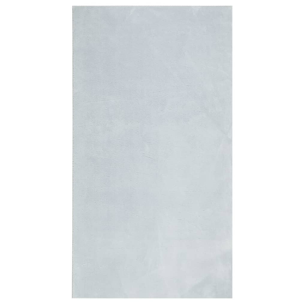 Vloerkleed HUARTE laagpolig zacht wasbaar 60x110 cm blauw - AllerleiShop