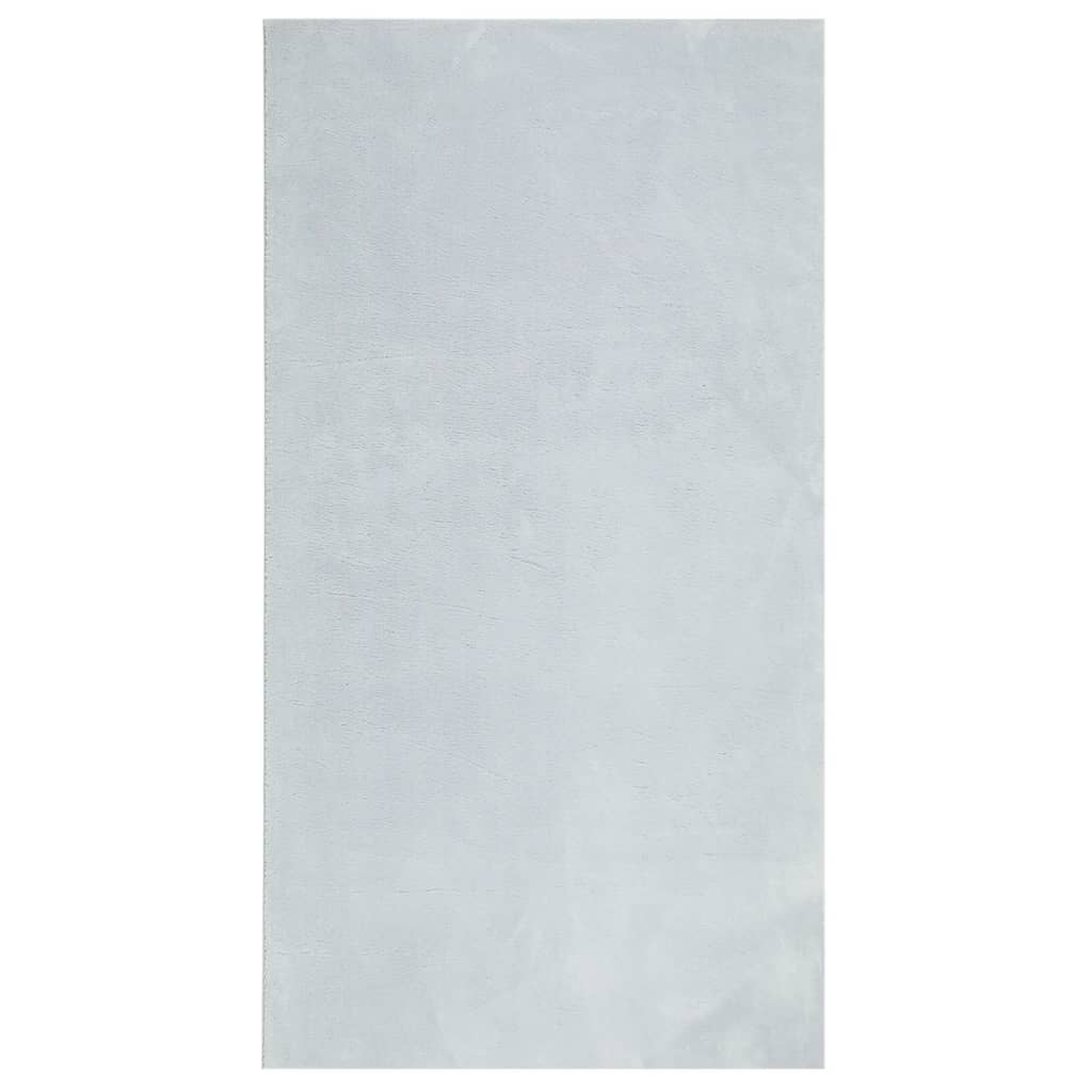 Vloerkleed HUARTE laagpolig zacht wasbaar 80x150 cm blauw - AllerleiShop