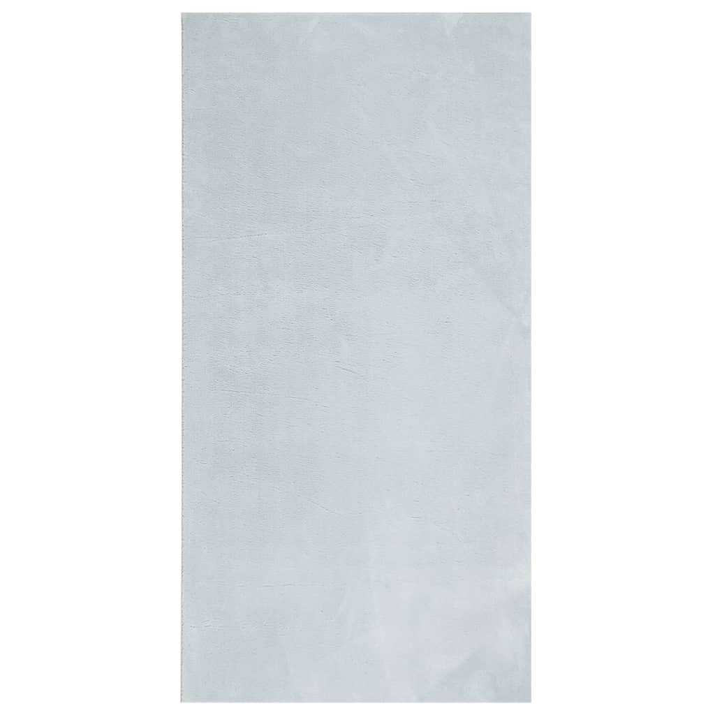 Vloerkleed HUARTE laagpolig zacht wasbaar 100x200 cm blauw - AllerleiShop