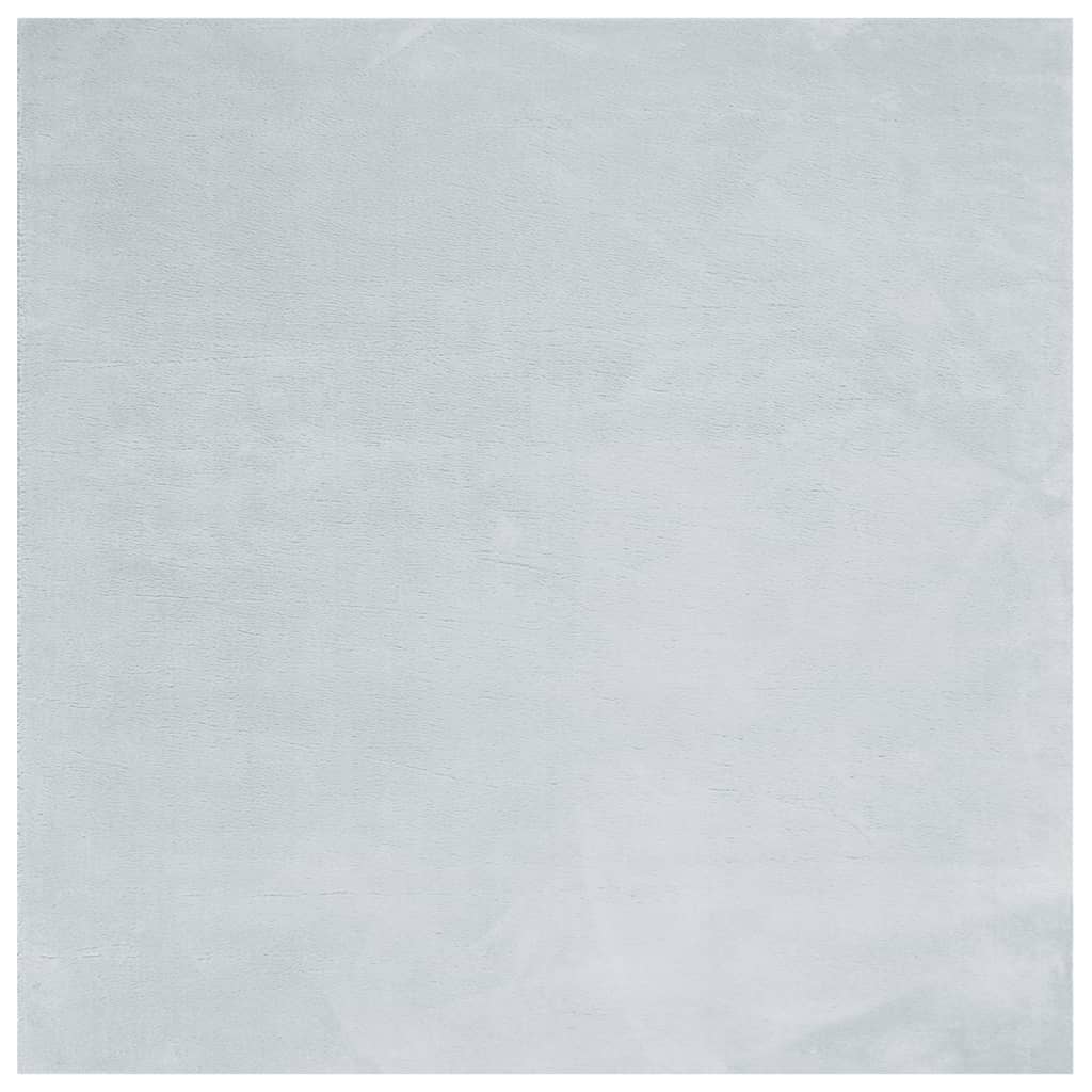 Vloerkleed HUARTE laagpolig zacht wasbaar 200x200 cm blauw - AllerleiShop