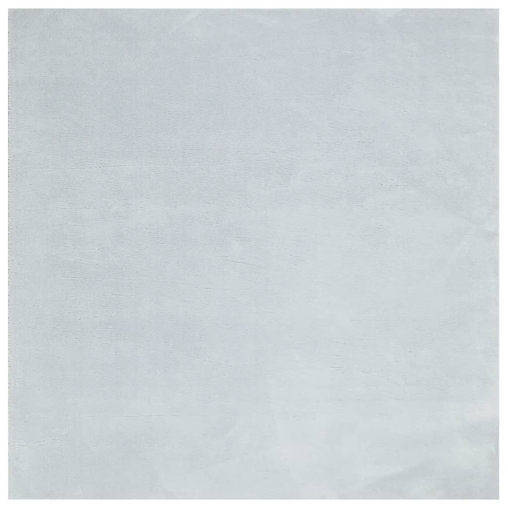 Vloerkleed HUARTE laagpolig zacht wasbaar 240x240 cm blauw - AllerleiShop