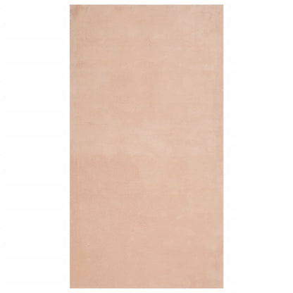 Vloerkleed HUARTE laagpolig zacht wasbaar 60x110 cm roze - AllerleiShop