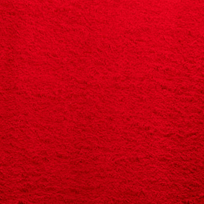 Vloerkleed HUARTE laagpolig zacht wasbaar 80x150 cm rood - AllerleiShop