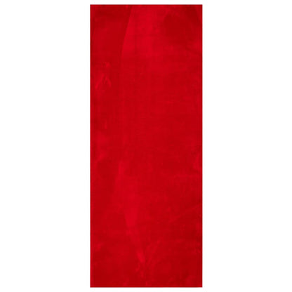 Vloerkleed HUARTE laagpolig zacht wasbaar 80x200 cm rood - AllerleiShop