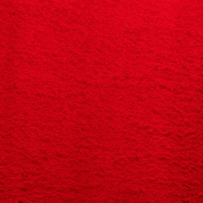 Vloerkleed HUARTE laagpolig zacht wasbaar 80x200 cm rood - AllerleiShop