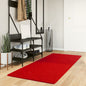 Vloerkleed HUARTE laagpolig zacht wasbaar 80x200 cm rood - AllerleiShop