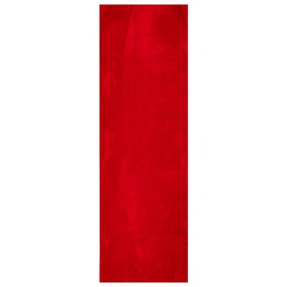 Vloerkleed HUARTE laagpolig zacht wasbaar 80x250 cm rood - AllerleiShop