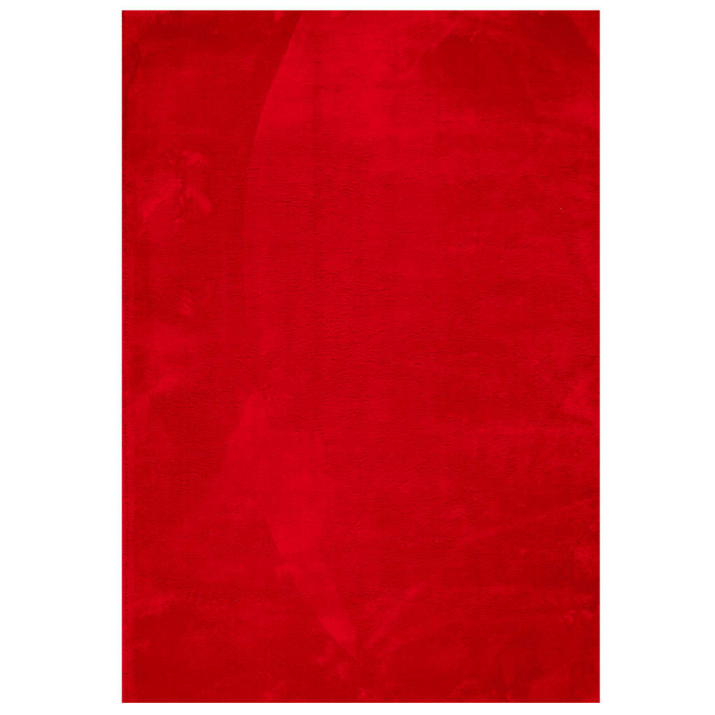 Vloerkleed HUARTE laagpolig zacht wasbaar 120x170 cm rood - AllerleiShop