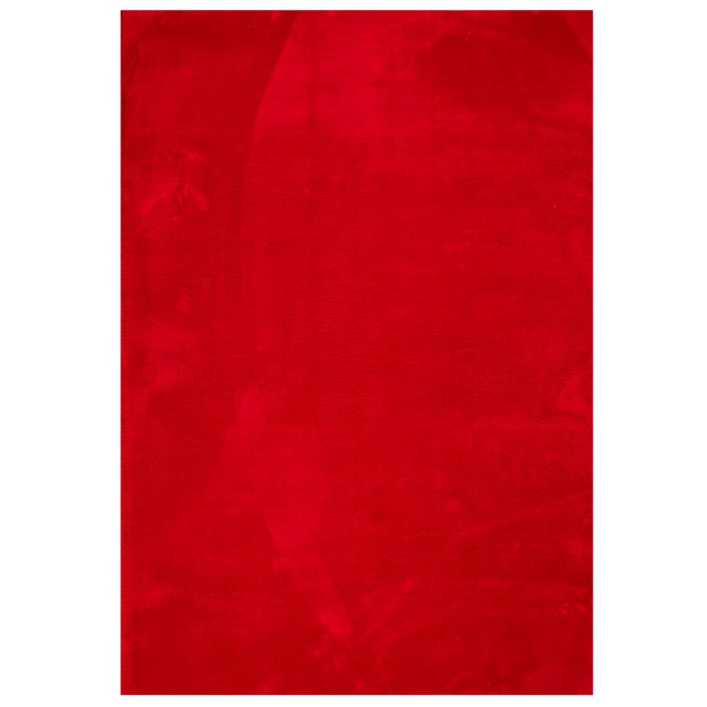 Vloerkleed HUARTE laagpolig zacht wasbaar 160x230 cm rood - AllerleiShop