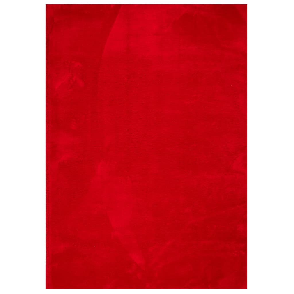 Vloerkleed HUARTE laagpolig zacht wasbaar 200x280 cm rood - AllerleiShop